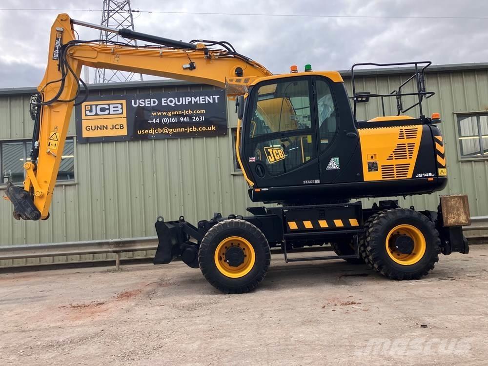 JCB JS145W Lastik tekerli ekskavatörler
