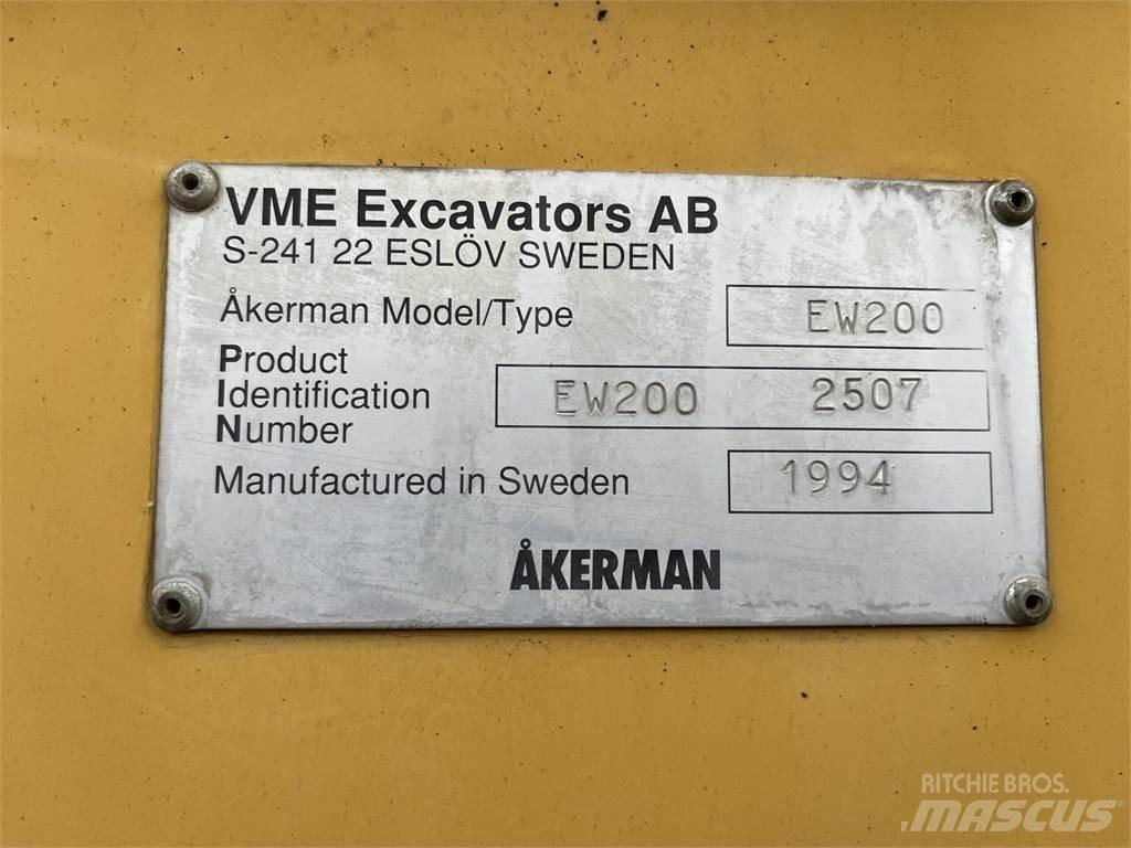 Åkerman EW200 4X4 Lastik tekerli ekskavatörler