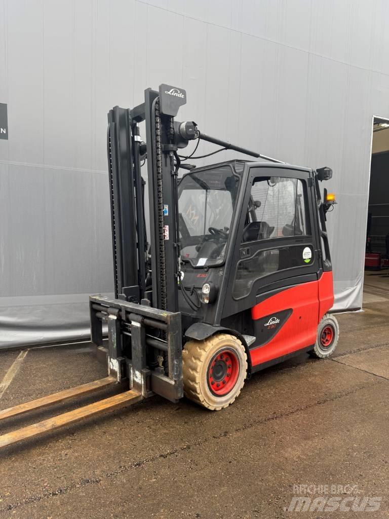 Linde E50HL-01 Elektrikli forkliftler