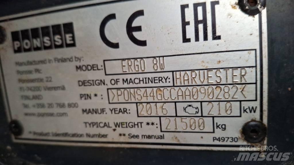 Ponsse ERGO 8W Biçerdöverler
