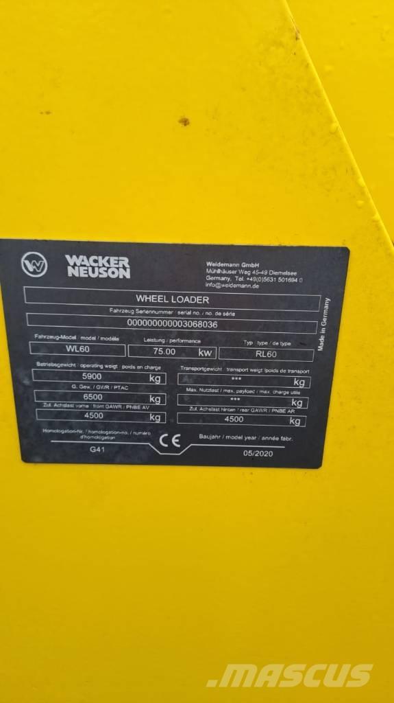 Wacker Neuson WL60 Tekerlekli yükleyiciler