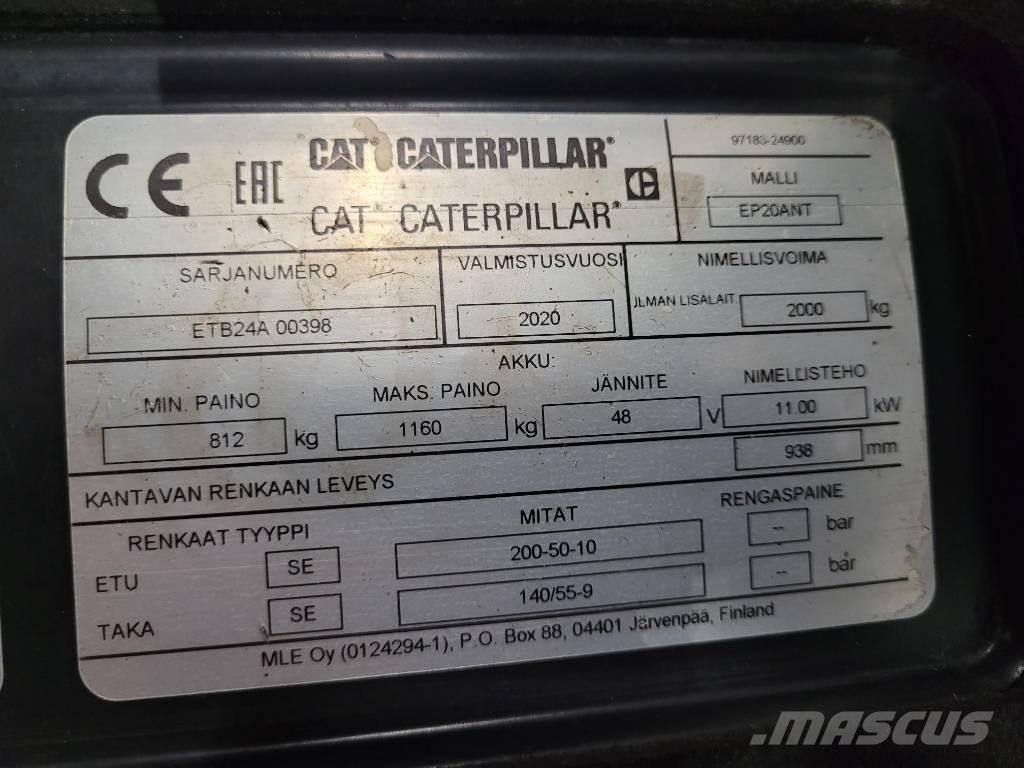 CAT EP20ANT Elektrikli forkliftler