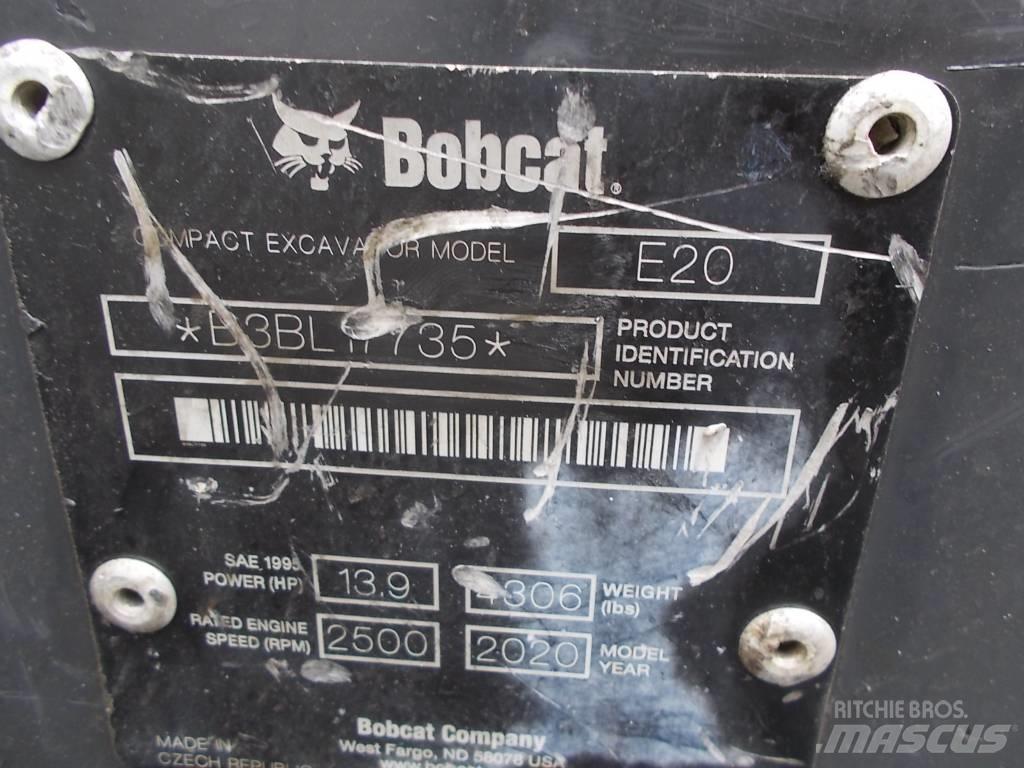 Bobcat E20 Mini ekskavatörler, 7 tona dek
