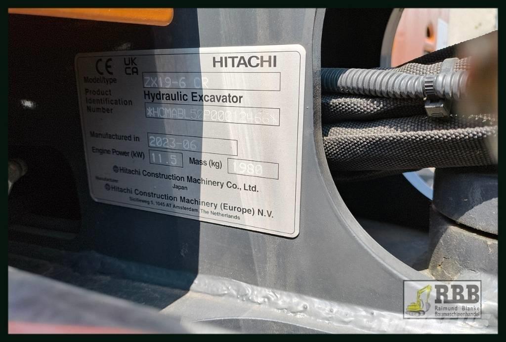 Hitachi ZX 19-6 CR Mini ekskavatörler, 7 tona dek