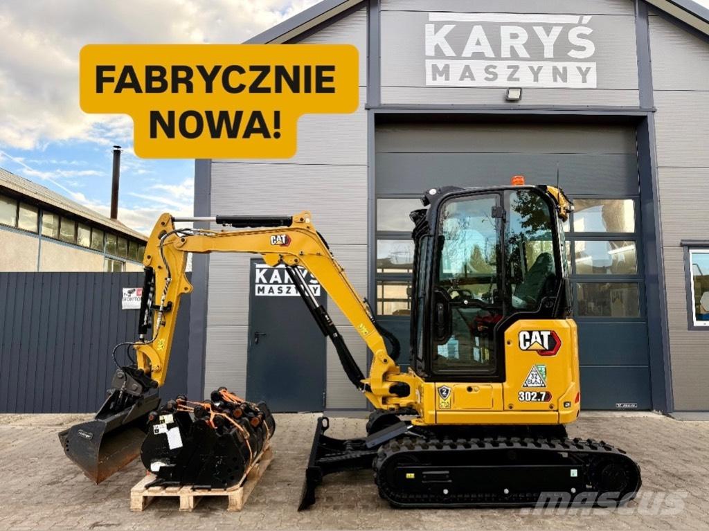 CAT 302.7 CR Mini ekskavatörler, 7 tona dek