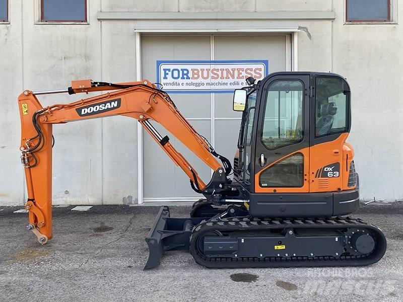 Doosan DX 63-3 Mini ekskavatörler, 7 tona dek