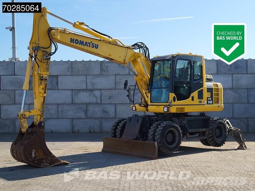 Komatsu PW148 -8 Lastik tekerli ekskavatörler