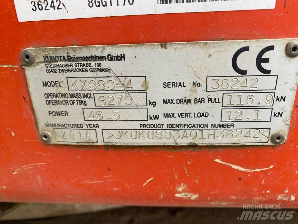 Kubota KX 080-4 Midi ekskavatörler 7 - 12 t