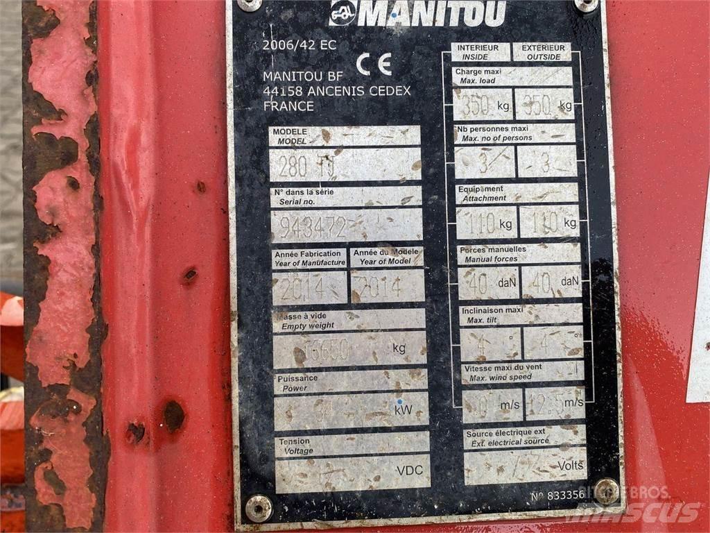 Manitou 280TJ Körüklü personel platformları