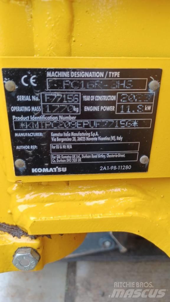 Komatsu PC16R-3HS Mini ekskavatörler, 7 tona dek