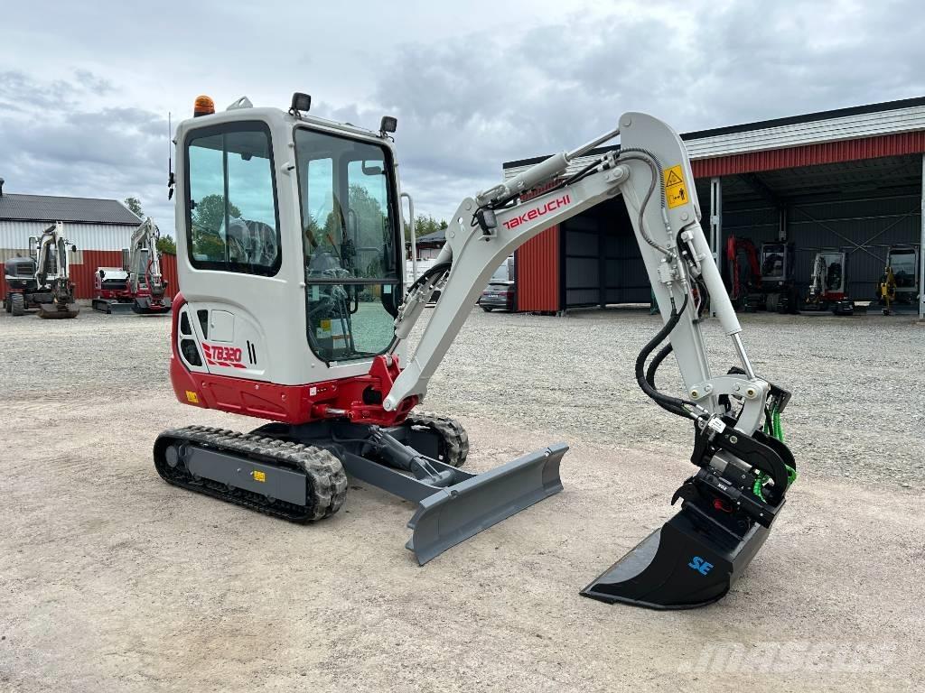 Takeuchi TB320 Mini ekskavatörler, 7 tona dek
