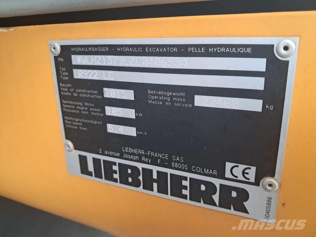 Liebherr R 922 LC Paletli ekskavatörler