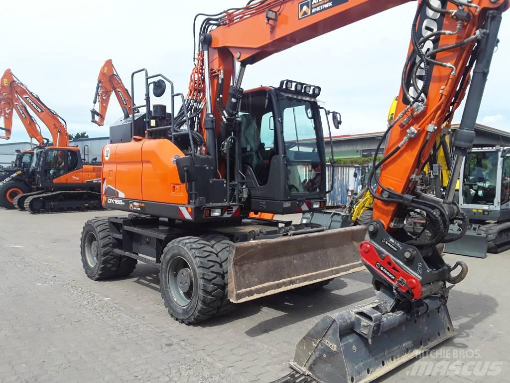 Doosan DX 165 W-5 Lastik tekerli ekskavatörler