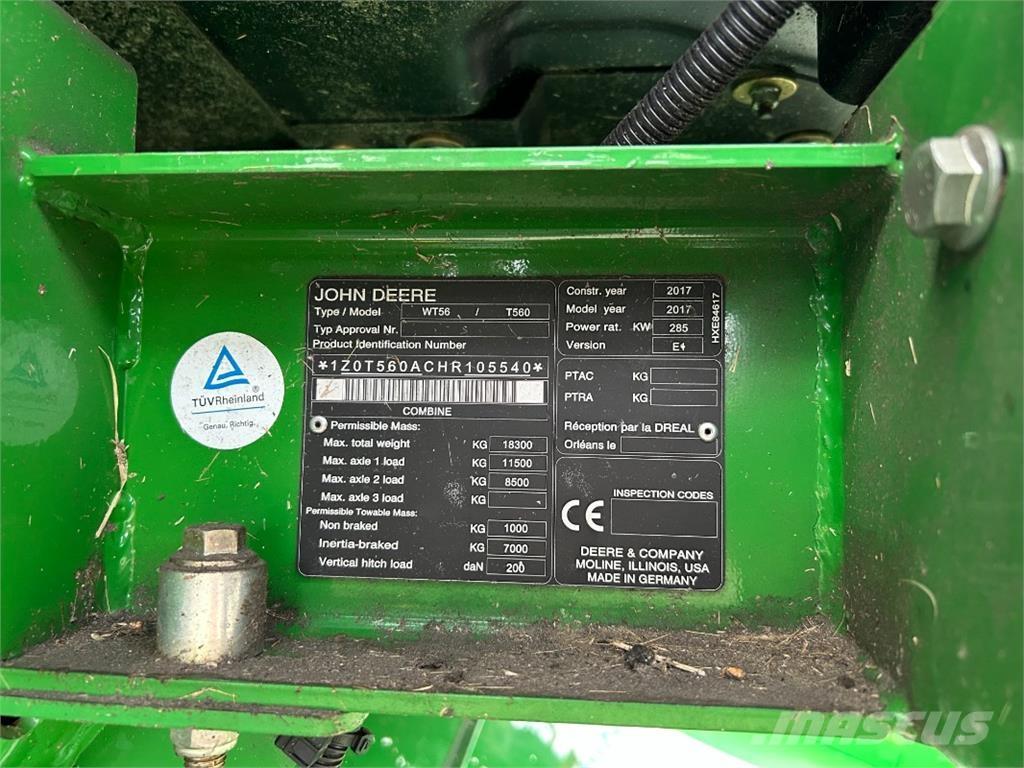 John Deere T560 Biçerdöverler