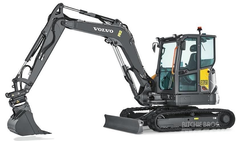 Volvo ECR58F NY/NEW Mini ekskavatörler, 7 tona dek
