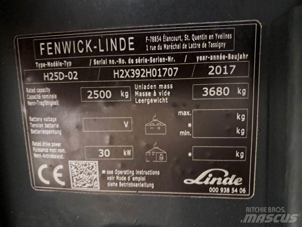 Linde H25D-02 Dizel forkliftler