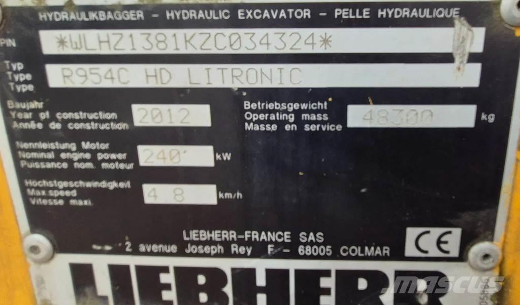 Liebherr r954c Paletli ekskavatörler
