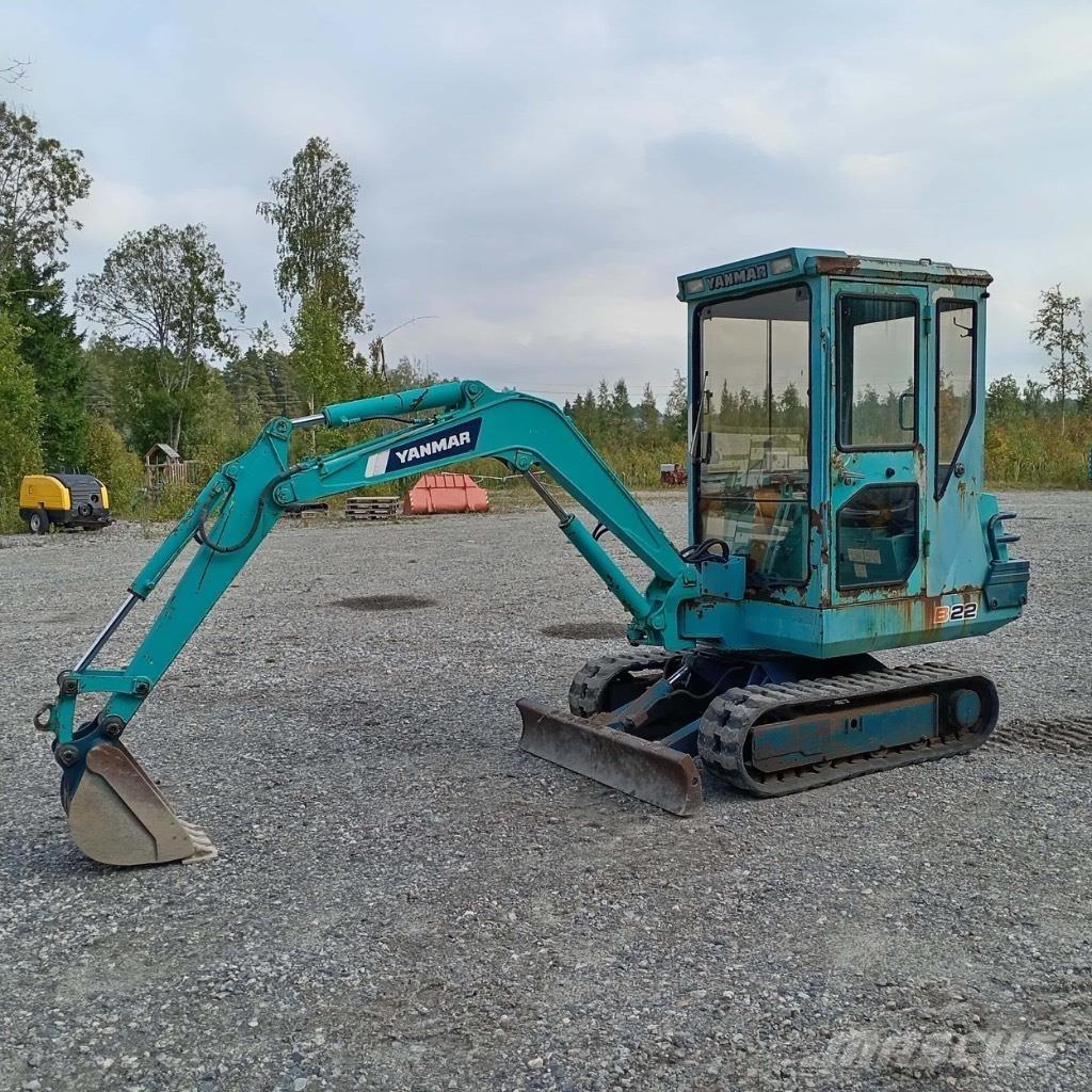 Yanmar B 22 Mini ekskavatörler, 7 tona dek