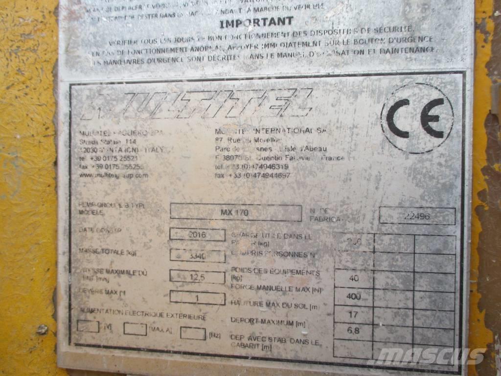 Multitel MX 170 Araç üstü platformlar