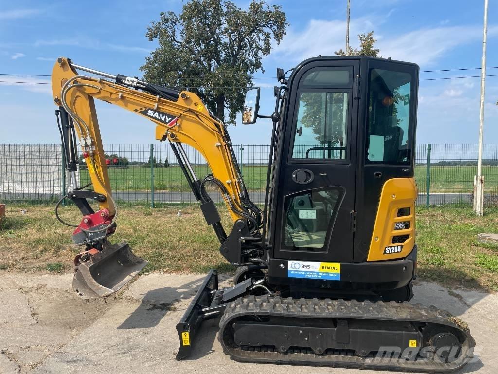 Sany SY 26 U Mini ekskavatörler, 7 tona dek