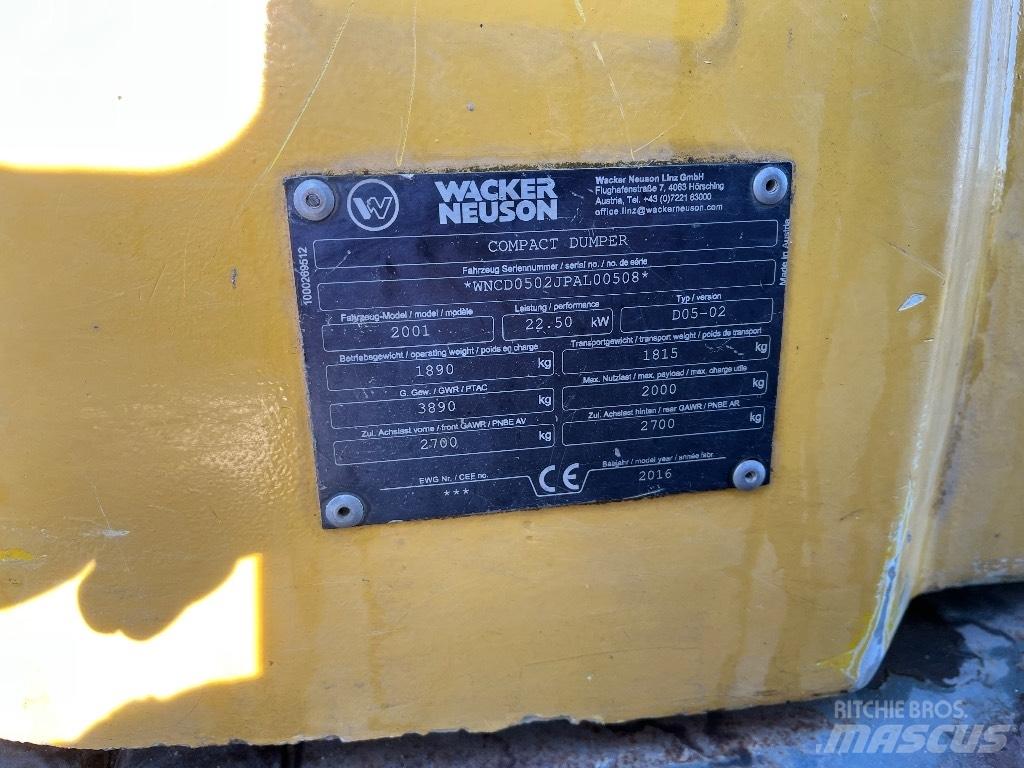 Wacker Neuson 2001 Belden kirma kamyonlar