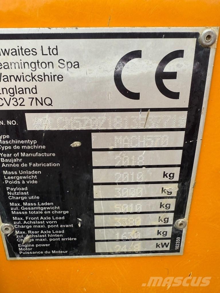 Thwaites 3 ton Belden kirma kamyonlar