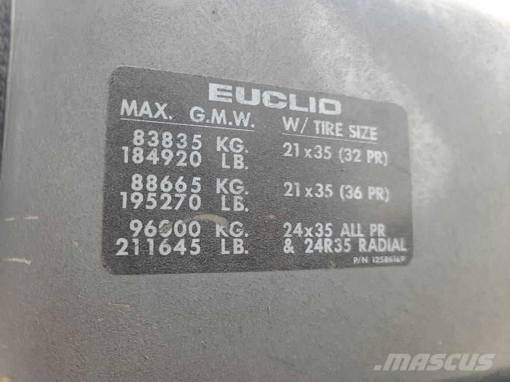 Euclid R60 Belden kirma kaya kamyonu