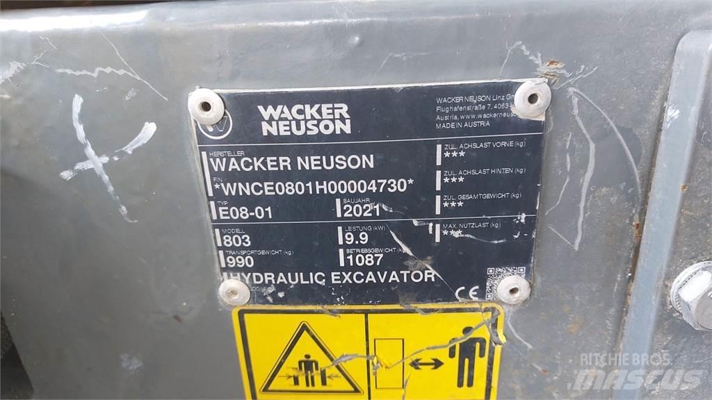 Wacker Neuson 803 Paletli ekskavatörler