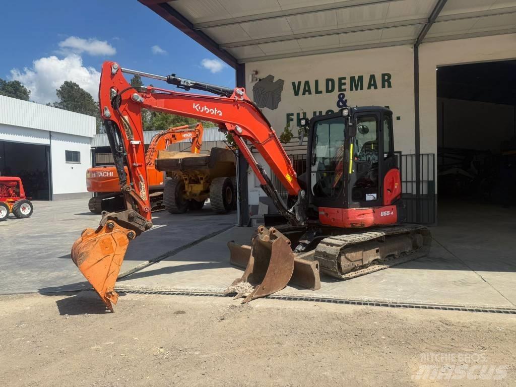 Kubota U 55-4, U55 Mini ekskavatörler, 7 tona dek