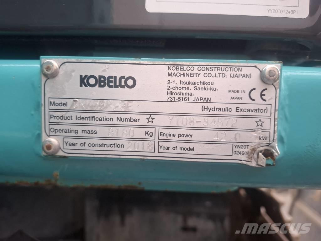 Kobelco SK 75 SR-3E Midi ekskavatörler 7 - 12 t