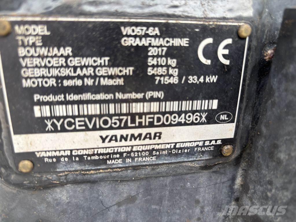 Yanmar YAN VIO57 Mini ekskavatörler, 7 tona dek