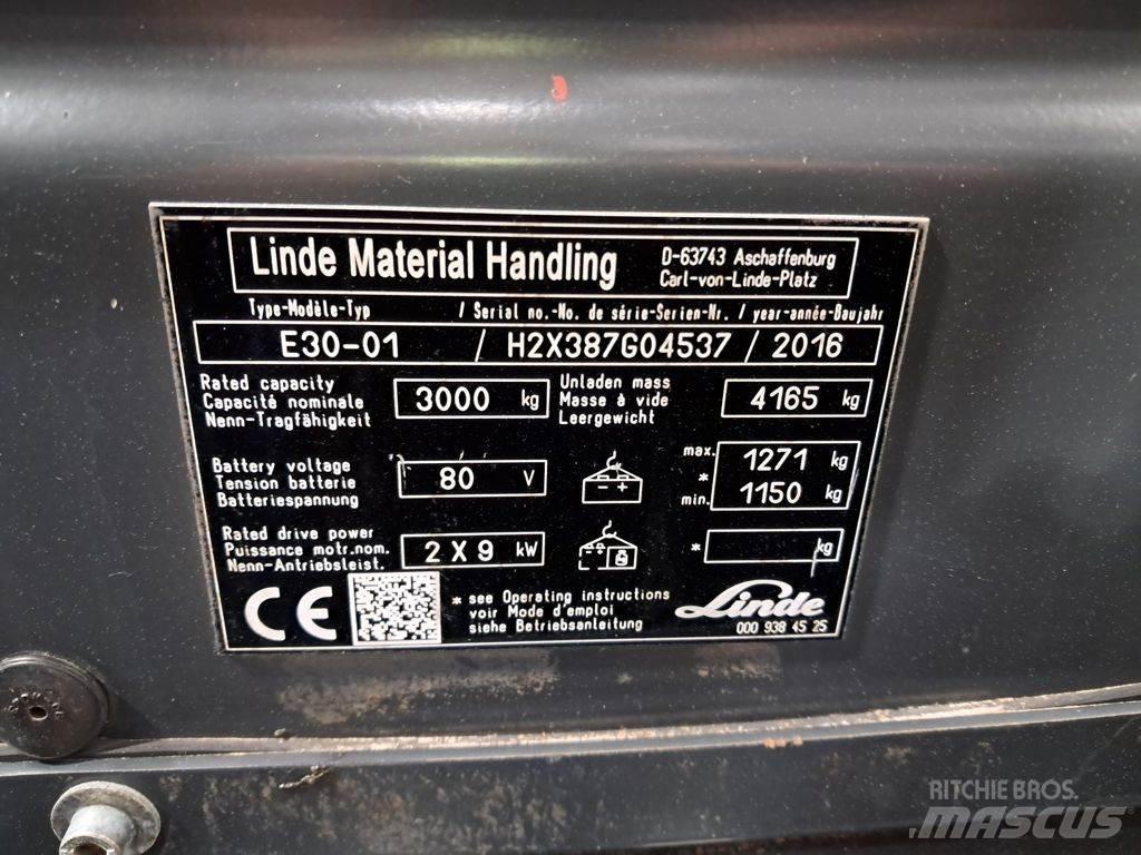 Linde E30-01 Elektrikli forkliftler