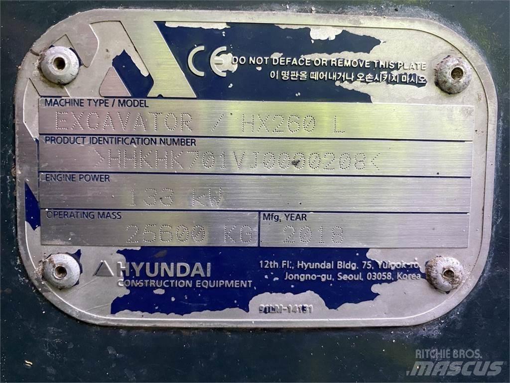 Hyundai HX260 Paletli ekskavatörler