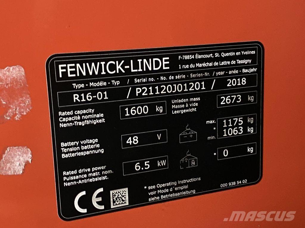 Linde R16-01 Reach truck - depo içi istif araçları