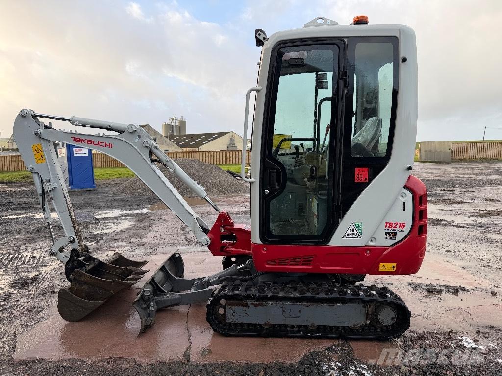 Takeuchi TB 216 Mini ekskavatörler, 7 tona dek