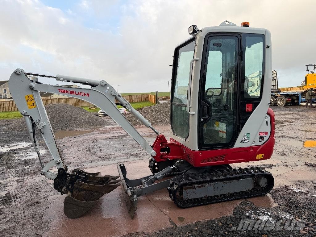 Takeuchi TB 216 Mini ekskavatörler, 7 tona dek