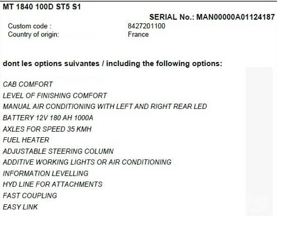Manitou MT 1840 Teleskopik yükleyiciler