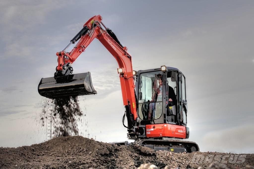 Kubota KX 037-4 Mini ekskavatörler, 7 tona dek