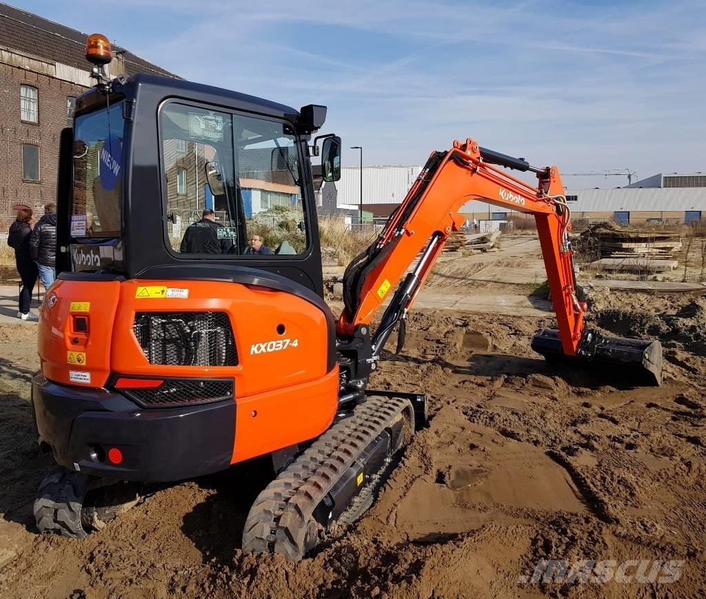 Kubota KX 037-4 Mini ekskavatörler, 7 tona dek