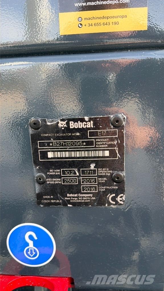 Bobcat E 17 Mini ekskavatörler, 7 tona dek