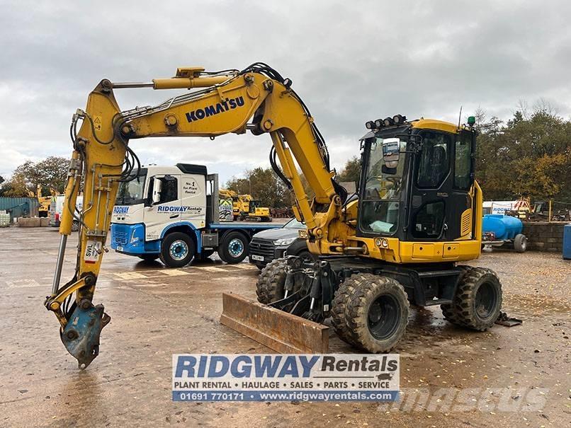 Komatsu PW 98 MR-11 Lastik tekerli ekskavatörler