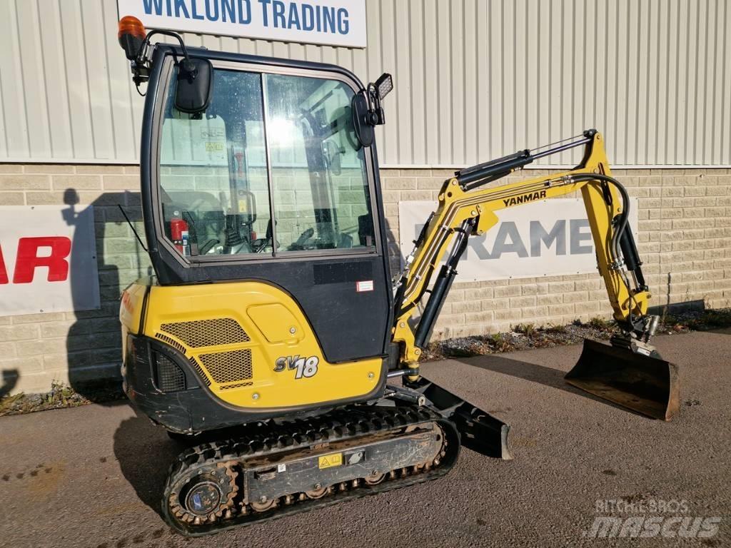 Yanmar SV 18 Mini ekskavatörler, 7 tona dek