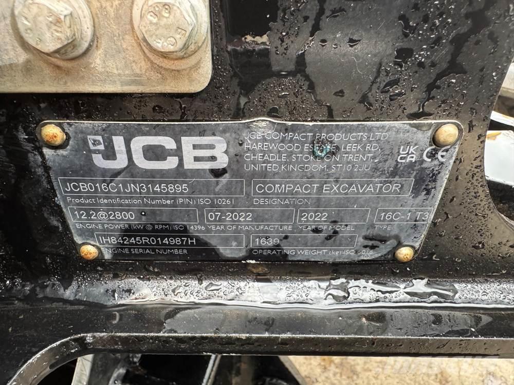JCB 16C-1 Mini ekskavatörler, 7 tona dek
