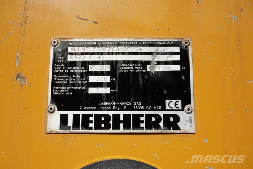 Liebherr R 970 SHD Paletli ekskavatörler