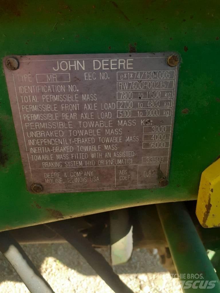 John Deere 7600 Traktörler