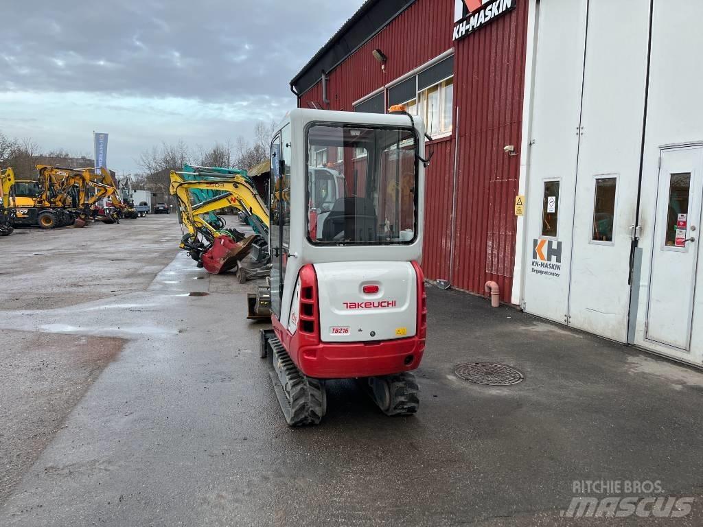 Takeuchi TB 216 Mini ekskavatörler, 7 tona dek
