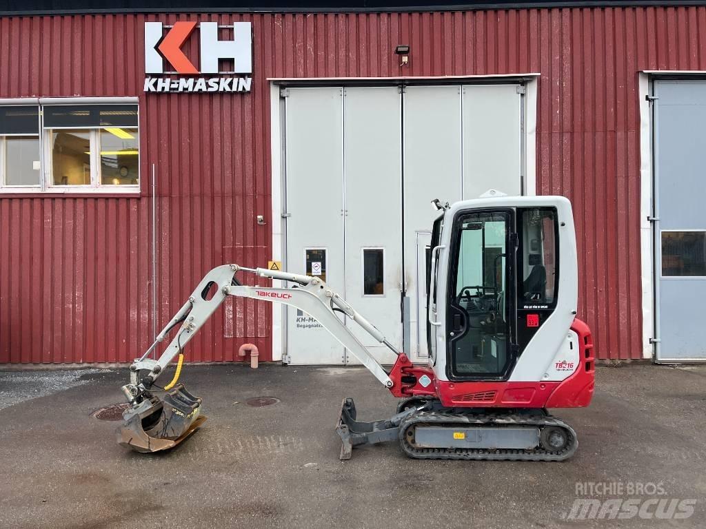 Takeuchi TB 216 Mini ekskavatörler, 7 tona dek
