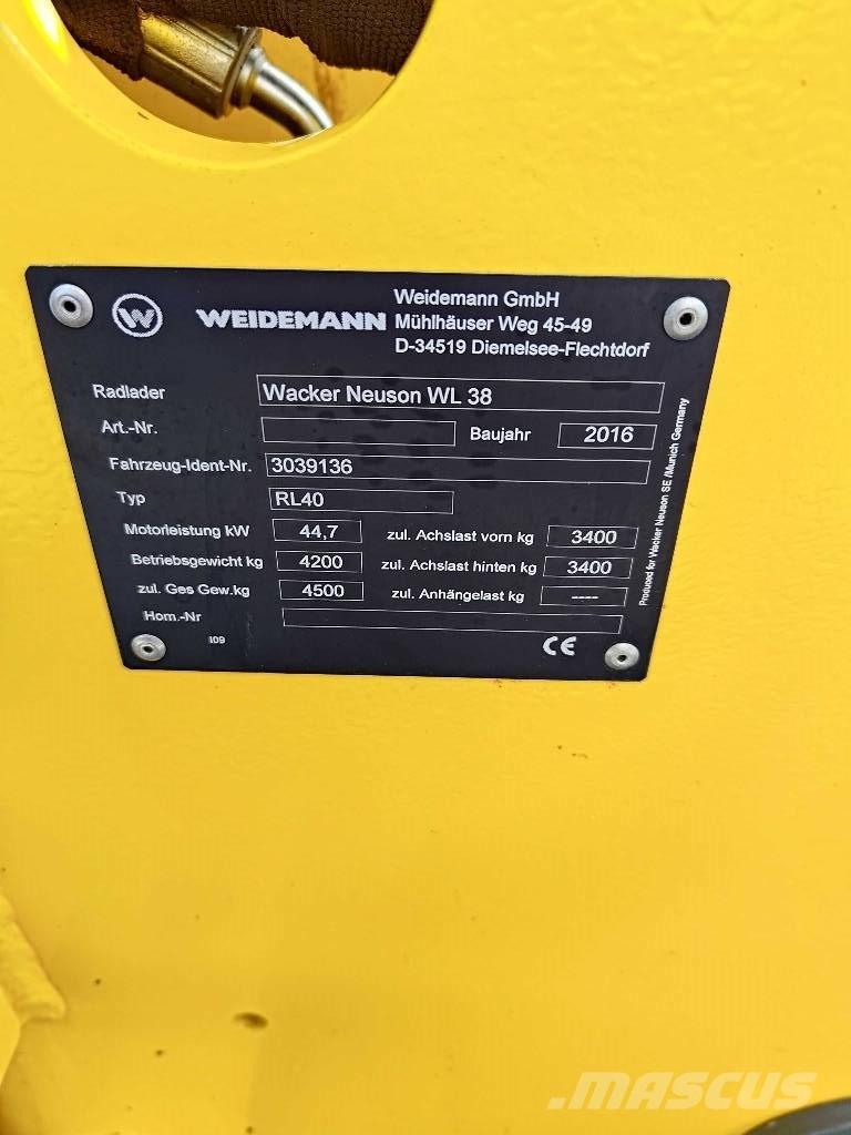 Wacker Neuson WL 38 Tekerlekli yükleyiciler