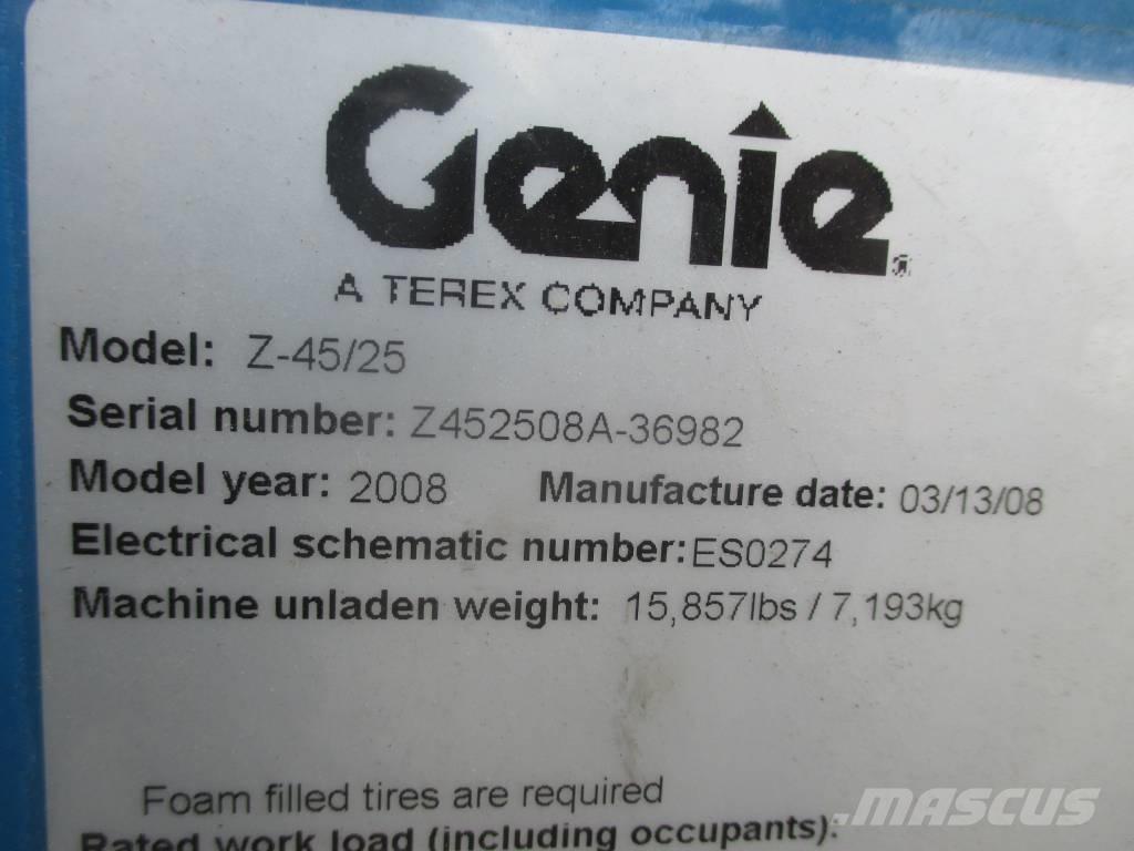 Genie Z 45/25 J DC Körüklü personel platformları