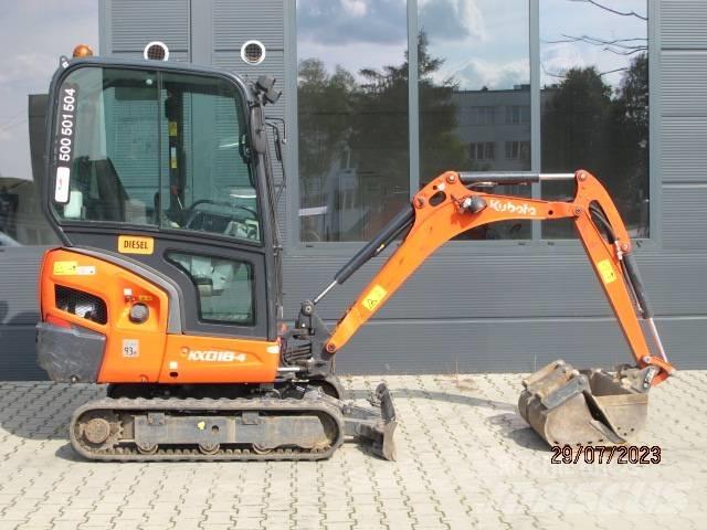 Kubota KX 018-4 Mini ekskavatörler, 7 tona dek
